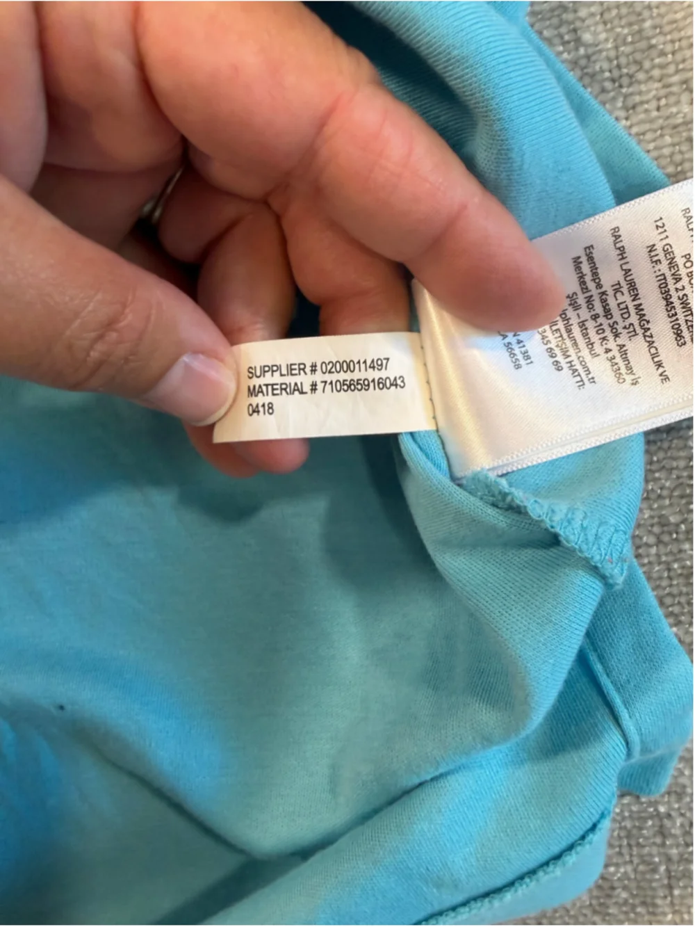 Polo Ralph Lauren Light Blue short sleeve Polo Shirt mens Large